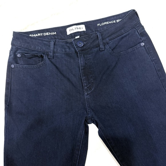 DL1961 Denim - DL1961 Jeans Womens 29 Blue Dark Wash Florence Instasculpt Cropped Stretch